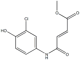 methyl 4-(3-chloro-4-hydroxyanilino)-4-oxo-2-butenoate Struktur