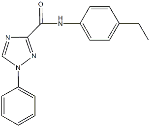 N-(4-ethylphenyl)-1-phenyl-1H-1,2,4-triazole-3-carboxamide Struktur