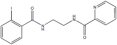 N-{2-[(2-iodobenzoyl)amino]ethyl}-2-pyridinecarboxamide Struktur