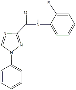 N-(2-fluorophenyl)-1-phenyl-1H-1,2,4-triazole-3-carboxamide Struktur