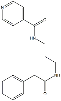 N-{3-[(2-phenylacetyl)amino]propyl}isonicotinamide Struktur