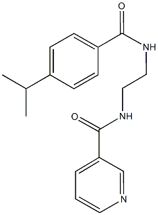 N-{2-[(4-isopropylbenzoyl)amino]ethyl}nicotinamide Struktur