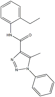 N-(2-ethylphenyl)-5-methyl-1-phenyl-1H-1,2,3-triazole-4-carboxamide Struktur