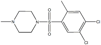 1-[(4,5-dichloro-2-methylphenyl)sulfonyl]-4-methylpiperazine Struktur