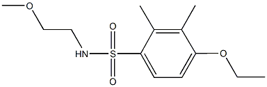 4-ethoxy-N-(2-methoxyethyl)-2,3-dimethylbenzenesulfonamide Struktur