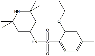 2-ethoxy-4-methyl-N-(2,2,6,6-tetramethyl-4-piperidinyl)benzenesulfonamide Struktur