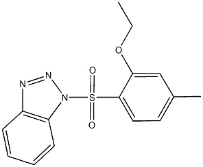 2-(1H-1,2,3-benzotriazol-1-ylsulfonyl)-5-methylphenyl ethyl ether Struktur