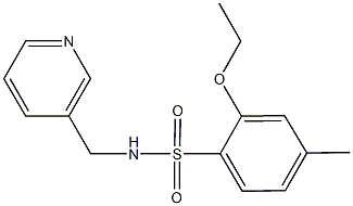 2-ethoxy-4-methyl-N-(3-pyridinylmethyl)benzenesulfonamide Struktur