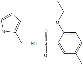 2-ethoxy-5-methyl-N-(2-thienylmethyl)benzenesulfonamide Struktur