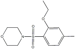 ethyl 5-methyl-2-(4-morpholinylsulfonyl)phenyl ether Struktur