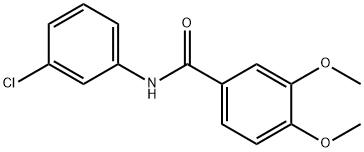 N-(3-chlorophenyl)-3,4-dimethoxybenzamide Struktur