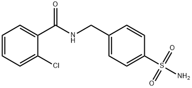 N-[4-(aminosulfonyl)benzyl]-2-chlorobenzamide Struktur