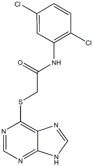 N-(2,5-dichlorophenyl)-2-(9H-purin-6-ylsulfanyl)acetamide Struktur