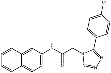 2-[5-(4-chlorophenyl)-1H-tetraazol-1-yl]-N-(2-naphthyl)acetamide Struktur