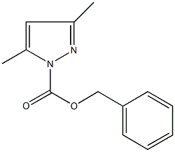 benzyl 3,5-dimethyl-1H-pyrazole-1-carboxylate Struktur