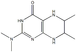 2-(dimethylamino)-6,7-dimethyl-5,6,7,8-tetrahydro-4(3H)-pteridinone Struktur