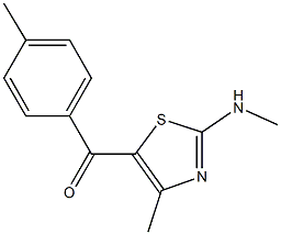 [4-methyl-2-(methylamino)-1,3-thiazol-5-yl](4-methylphenyl)methanone Struktur