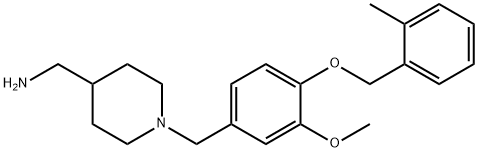 N-{3-methoxy-4-[(2-methylbenzyl)oxy]benzyl}-N-(4-piperidinylmethyl)amine Struktur