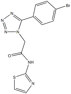 2-[5-(4-bromophenyl)-1H-tetraazol-1-yl]-N-(1,3-thiazol-2-yl)acetamide Struktur