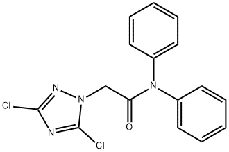 2-(3,5-dichloro-1H-1,2,4-triazol-1-yl)-N,N-diphenylacetamide Struktur