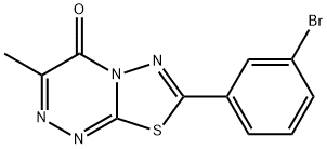 7-(3-bromophenyl)-3-methyl-4H-[1,3,4]thiadiazolo[2,3-c][1,2,4]triazin-4-one Struktur