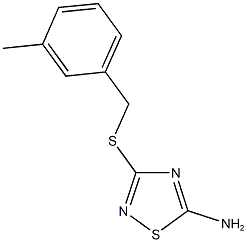 3-[(3-methylbenzyl)sulfanyl]-1,2,4-thiadiazol-5-amine Struktur