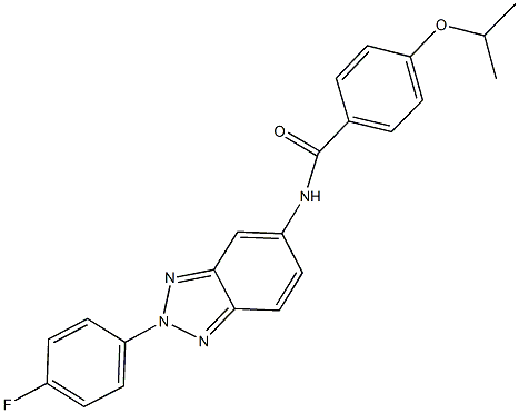 N-[2-(4-fluorophenyl)-2H-1,2,3-benzotriazol-5-yl]-4-isopropoxybenzamide Struktur