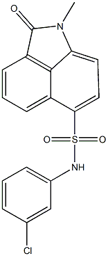 N-(3-chlorophenyl)-1-methyl-2-oxo-1,2-dihydrobenzo[cd]indole-6-sulfonamide Struktur