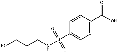 4-{[(3-hydroxypropyl)amino]sulfonyl}benzoic acid Struktur