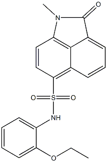 N-(2-ethoxyphenyl)-1-methyl-2-oxo-1,2-dihydrobenzo[cd]indole-6-sulfonamide Struktur