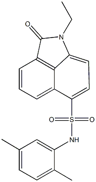 N-(2,5-dimethylphenyl)-1-ethyl-2-oxo-1,2-dihydrobenzo[cd]indole-6-sulfonamide Struktur