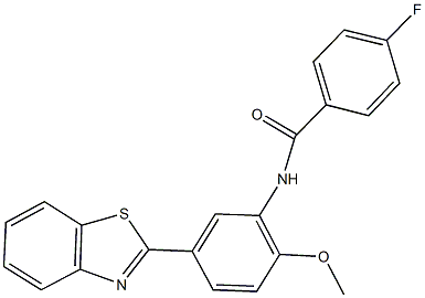 N-[5-(1,3-benzothiazol-2-yl)-2-methoxyphenyl]-4-fluorobenzamide Struktur