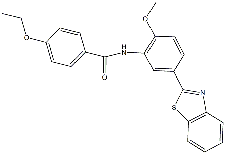 N-[5-(1,3-benzothiazol-2-yl)-2-methoxyphenyl]-4-ethoxybenzamide Struktur