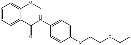 N-[4-(2-ethoxyethoxy)phenyl]-2-methoxybenzamide Struktur