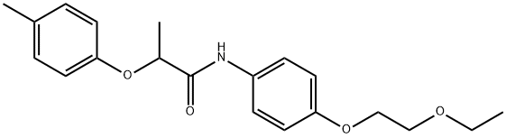 N-[4-(2-ethoxyethoxy)phenyl]-2-(4-methylphenoxy)propanamide Struktur