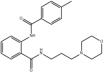 2-[(4-methylbenzoyl)amino]-N-[3-(4-morpholinyl)propyl]benzamide Struktur