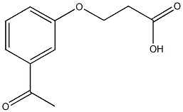 3-(3-acetylphenoxy)propanoic acid Struktur