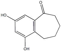 1,3-dihydroxy-6,7,8,9-tetrahydro-5H-benzo[a]cyclohepten-5-one Struktur