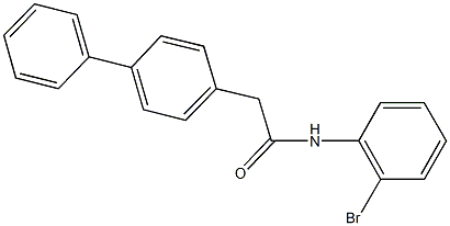 2-[1,1'-biphenyl]-4-yl-N-(2-bromophenyl)acetamide Struktur