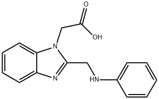 [2-(anilinomethyl)-1H-benzimidazol-1-yl]acetic acid Struktur