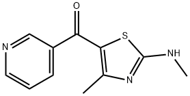 [4-methyl-2-(methylamino)-1,3-thiazol-5-yl](3-pyridinyl)methanone Struktur