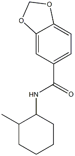 N-(2-methylcyclohexyl)-1,3-benzodioxole-5-carboxamide Struktur