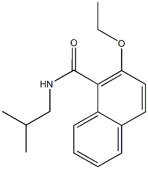 2-ethoxy-N-isobutyl-1-naphthamide Struktur