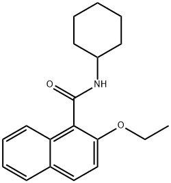 N-cyclohexyl-2-ethoxy-1-naphthamide Struktur