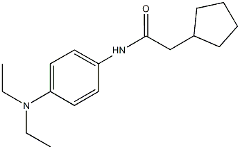 2-cyclopentyl-N-[4-(diethylamino)phenyl]acetamide Struktur