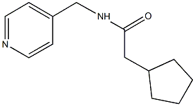 2-cyclopentyl-N-(4-pyridinylmethyl)acetamide Struktur