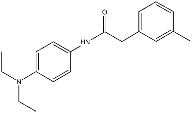 N-[4-(diethylamino)phenyl]-2-(3-methylphenyl)acetamide Struktur