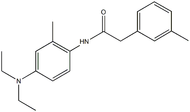 N-[4-(diethylamino)-2-methylphenyl]-2-(3-methylphenyl)acetamide Struktur