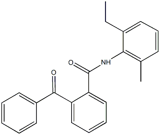 2-benzoyl-N-(2-ethyl-6-methylphenyl)benzamide Struktur