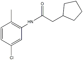 N-(5-chloro-2-methylphenyl)-2-cyclopentylacetamide Struktur